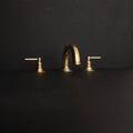 Unlacquered Brass Widespread Sink Faucet – Two-Handle