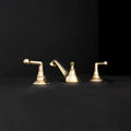 Artisan Brass Deck-Mount Faucet – Hand-Worked Finish