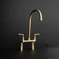 Solid Brass Kitchen Faucet – Handcrafted Single-Lever