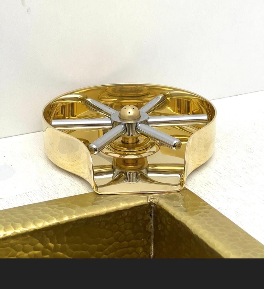 Unlacquered Brass Glass Rinser – Kitchen Sink Accessory