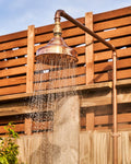 Handcrafted Solid Copper Shower Head – Outdoor Mount