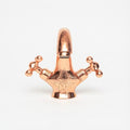 Hand-Engraved Copper Bathroom Faucet – Single Hole