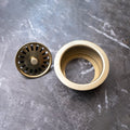 Unlacquered Brass Disposer Flange – Removable Basket Strainer