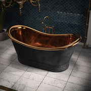 Hammered Copper Freestanding Bathtub – Handcrafted