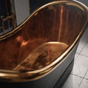 Hammered Copper Freestanding Bathtub – Handcrafted