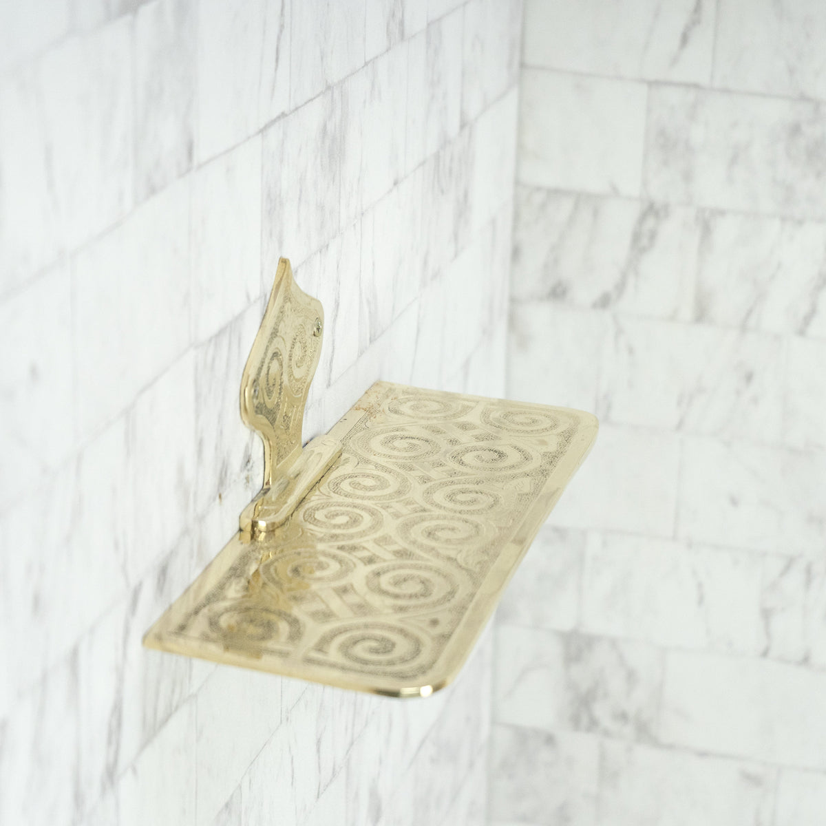 Unlacquered Brass Wall Shelf – Allure