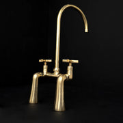 Verve Bridge Kitchen Faucet – Dynamic Brass Design, Lever Handles