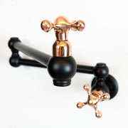 Unlacquered Brass Pot Filler Faucet – Dual-Joint Wall Mount