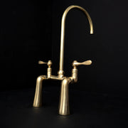 Harmony Brass Bridge Kitchen Faucet – Handcrafted