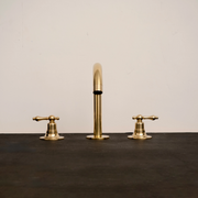 Premium Solid Brass Deck-Mount Faucet – Timeless Basin Tap