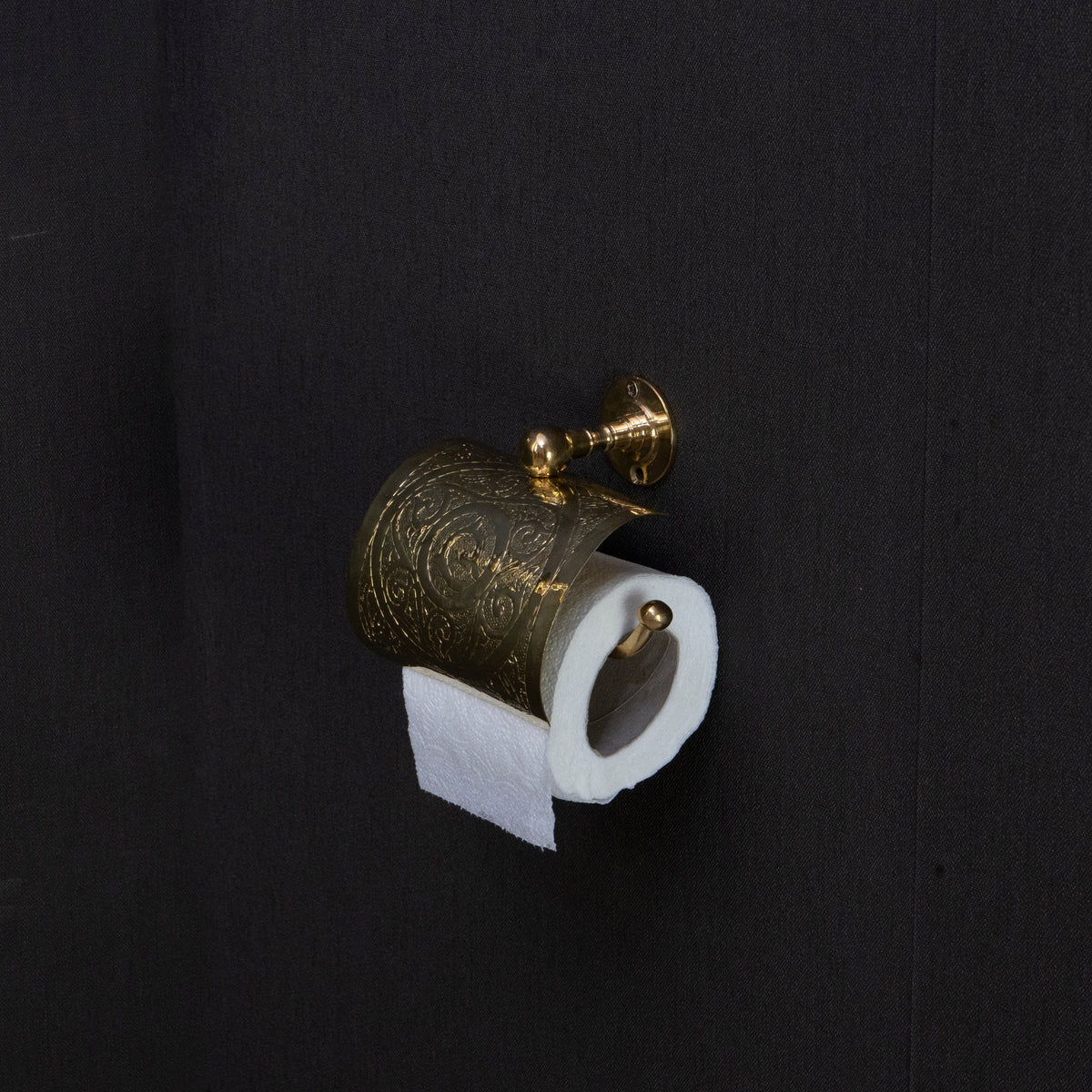 Unlacquered Brass Engraved Hardware Suite – Hand-Engraved Set – detail of handle and finish