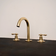 Premium Solid Brass Deck-Mount Faucet – Timeless Basin Tap