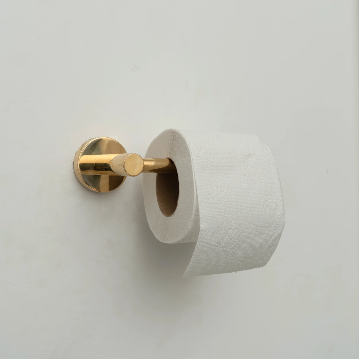 Unlacquered Brass Toilet Paper Holder – Open Roller Bar