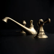 Low-Profile Bathroom Faucet – Solid Brass Deck-Mount
