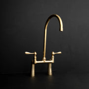 Harmony Brass Bridge Kitchen Faucet – Handcrafted
