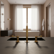 Deck-Mounted Bathroom Faucet – Solid Brass Single-Lever