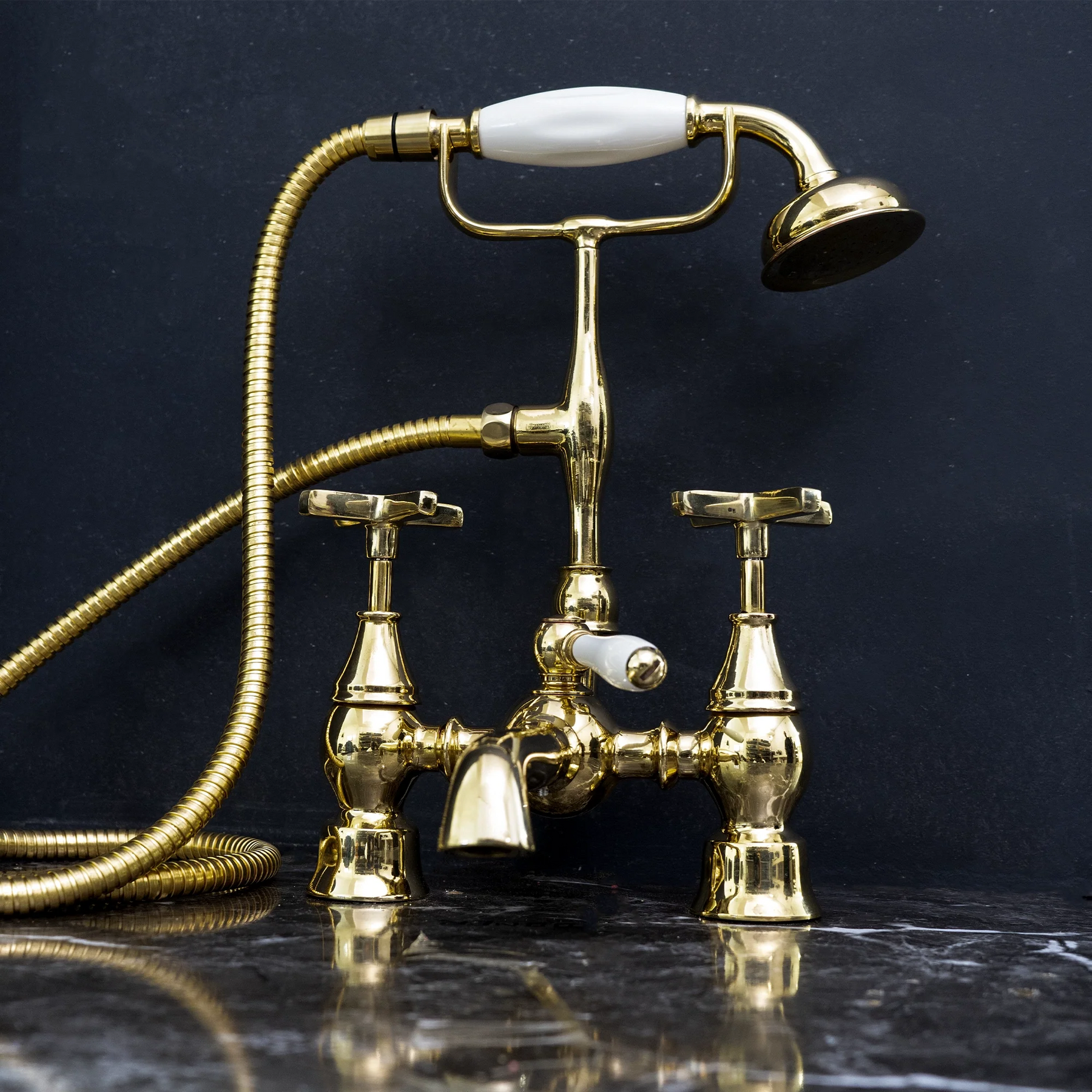 Unlacquered Brass Tub Filler – Statement Bath Fixture