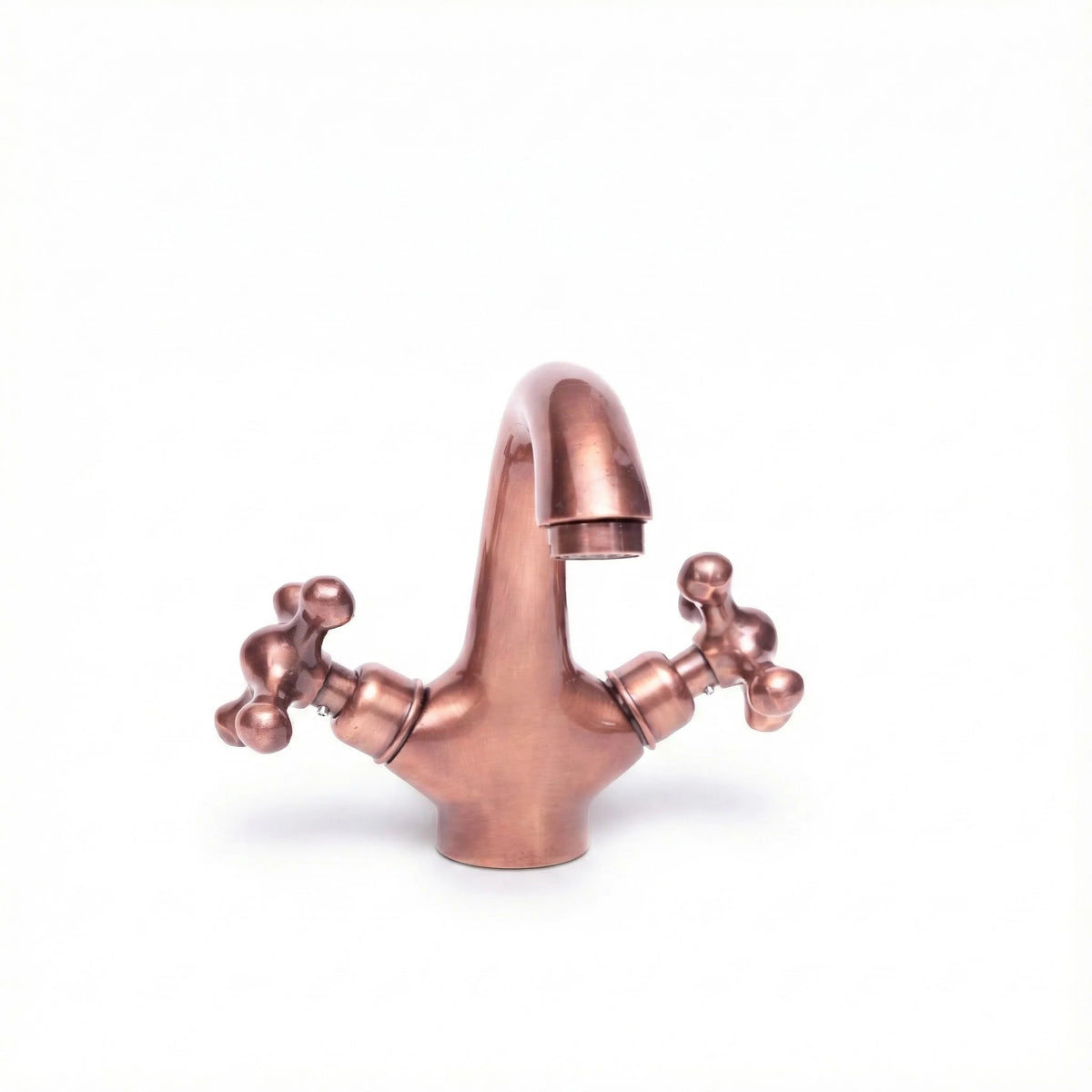 Antique Copper Vanity Faucet – Deck-Mounted Single-Hole