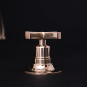 Unlacquered Brass Widespread Bath Tap – Vanity Basin Mount