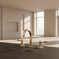 Deck-Mounted Bathroom Faucet – Solid Brass Single-Lever