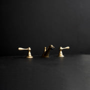 Low-Profile Bathroom Faucet – Solid Brass Deck-Mount