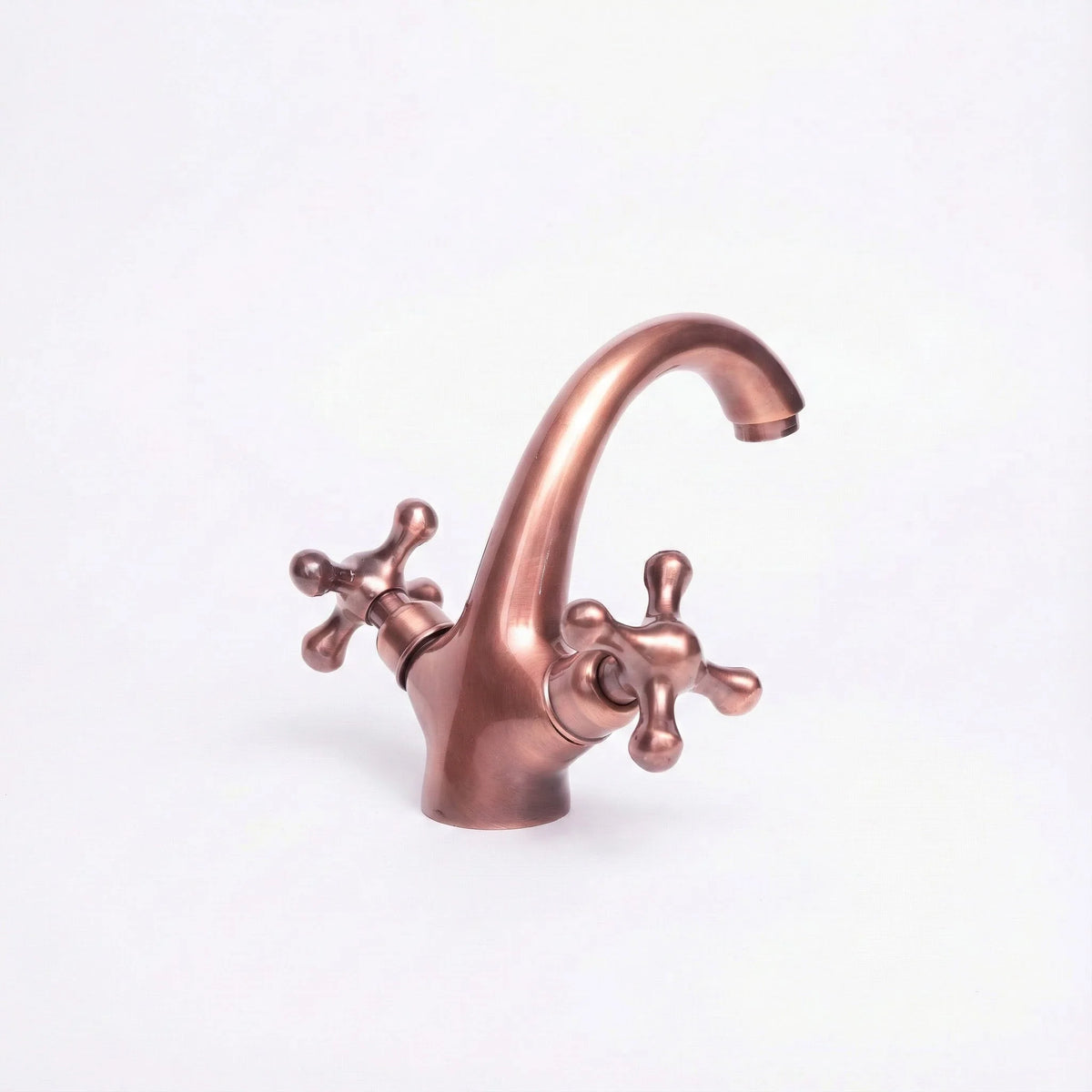 Antique Copper Vanity Faucet – Deck-Mounted Single-Hole – detail of handle