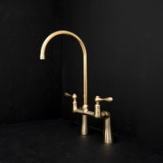 Harmony Brass Bridge Kitchen Faucet – Handcrafted
