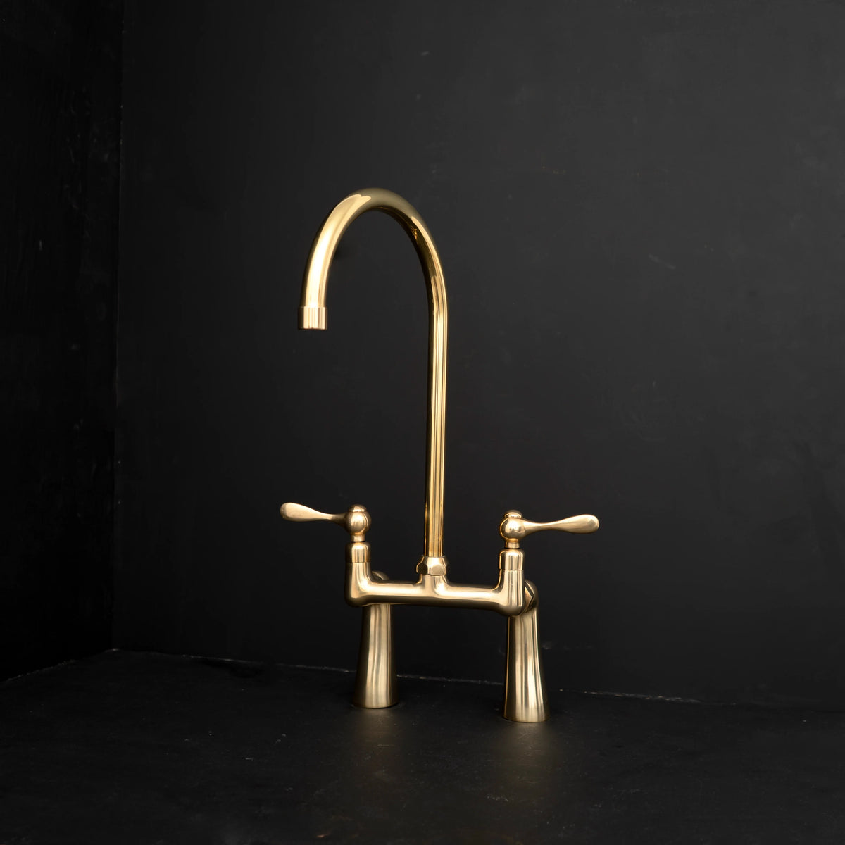 Harmony Brass Bridge Kitchen Faucet – Handcrafted