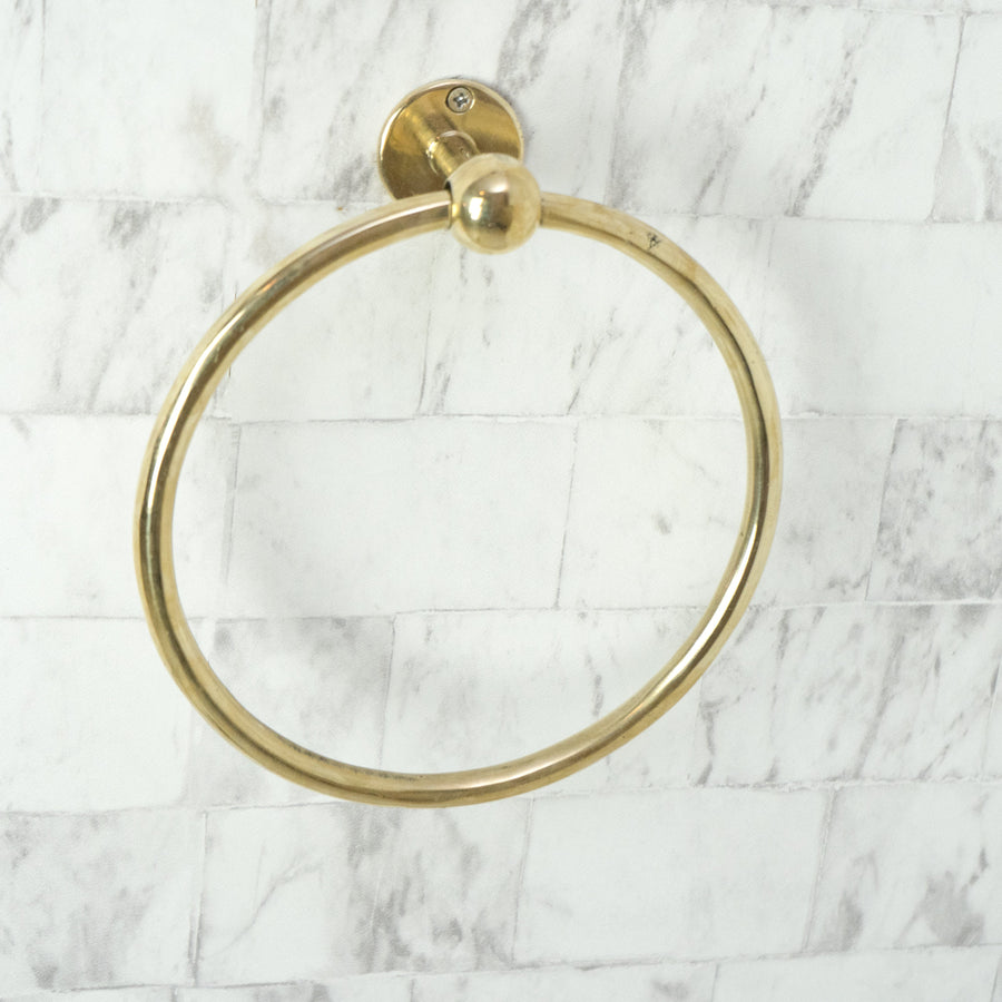 Unlacquered Brass Towel Holder – Bathroom Hardware