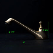 Artisan Brass Deck-Mount Faucet – Hand-Worked Finish