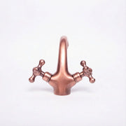 Antique Copper Vanity Faucet – Deck-Mounted Single-Hole