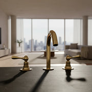 Deck-Mounted Bathroom Faucet – Solid Brass Single-Lever