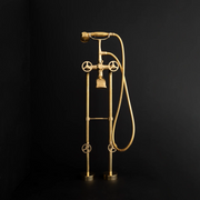 English-Style Brass Tub Filler – Deck-Mounted