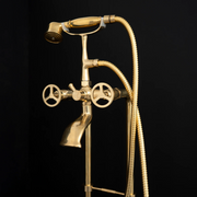 English-Style Brass Tub Filler – Deck-Mounted
