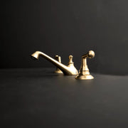 Artisan Brass Deck-Mount Faucet – Hand-Worked Finish