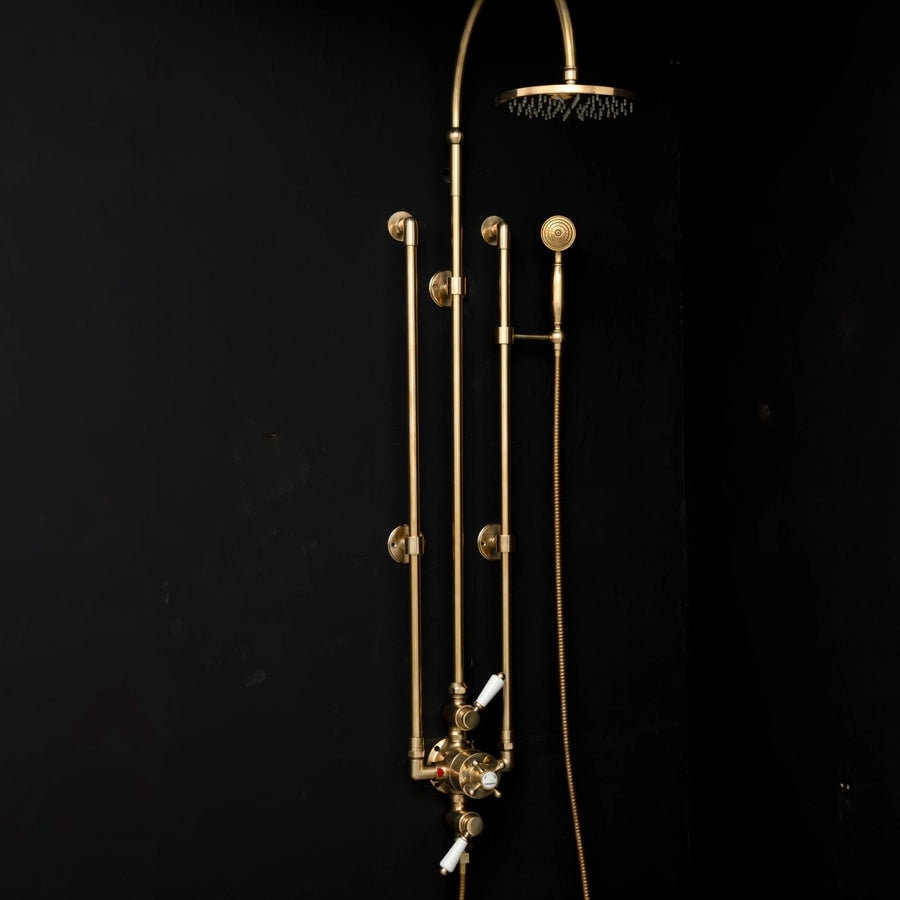 Bespoke Thermostatic Shower System – Solid Brass, Made to Order