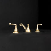 Artisan Brass Deck-Mount Faucet – Hand-Worked Finish