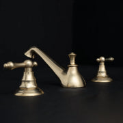 Short-Spout Deck-Mount Bathroom Faucet – Solid Brass
