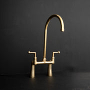 Solid Brass Kitchen Faucet – Handcrafted Single-Lever