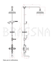 Thermostatic Shower Suite – Brass Shower System with Tub Filler