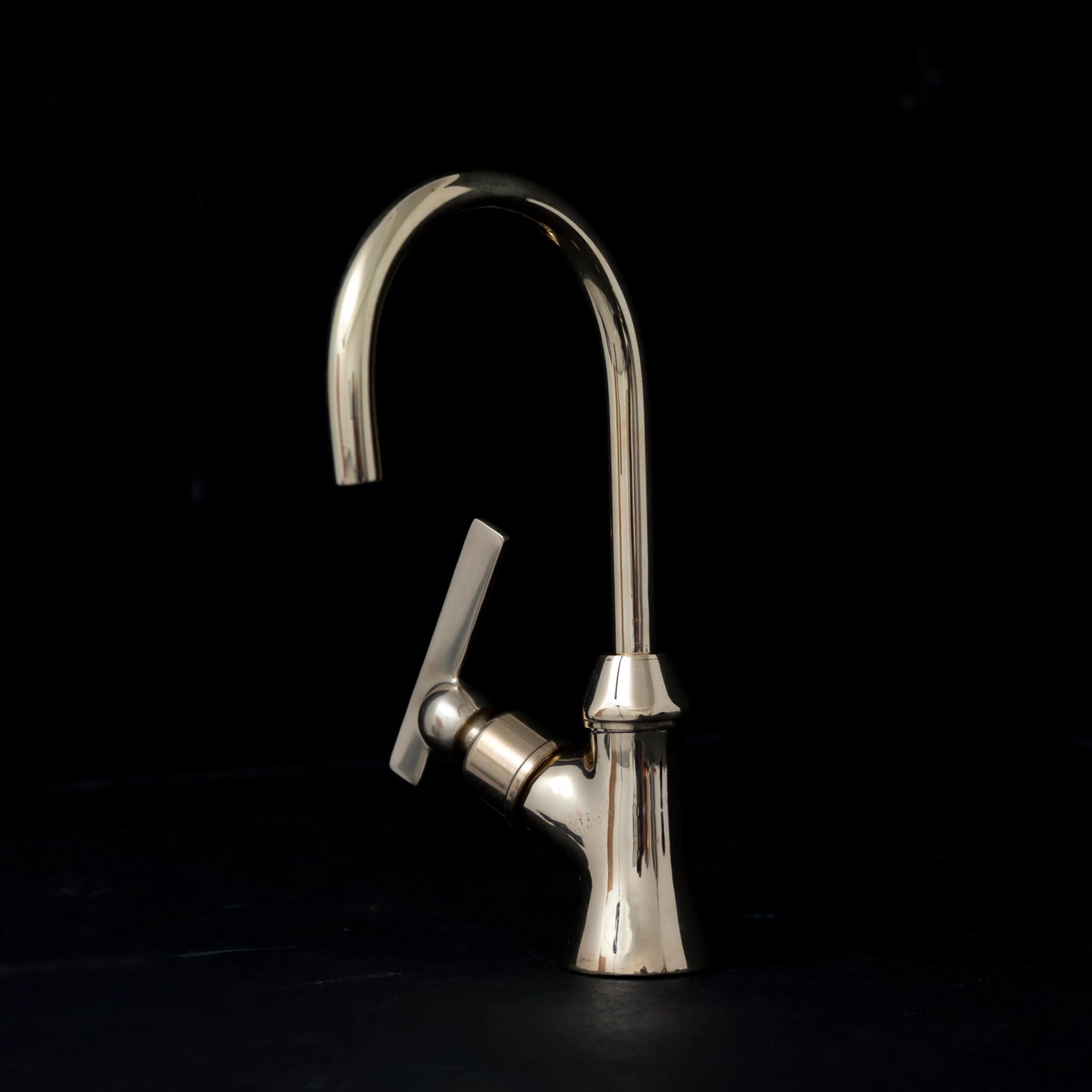 Unlacquered Brass Drinking Water Faucet – Compact Deck Mount
