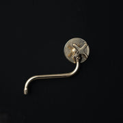 Unlacquered Brass Pot Filler – Downward-Angle Spout