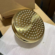 Unlacquered Brass Shower Head with Swivel Connector