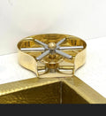 Unlacquered Brass Glass Rinser – Kitchen Sink Accessory