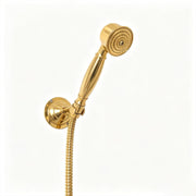 Brass Outdoor Rain Shower – Gold-Tone Wall-Mounted System