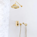 Unlacquered Brass Concealed Shower Set