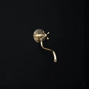 Unlacquered Brass Pot Filler – Downward-Angle Spout