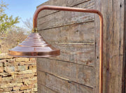 Unlacquered Copper Outdoor Rain Shower – Multi-Finish System