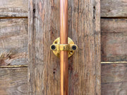 Unlacquered Copper Outdoor Rain Shower – Wall-Mounted System