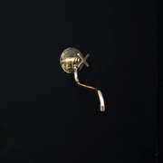Unlacquered Brass Pot Filler – Downward-Angle Spout